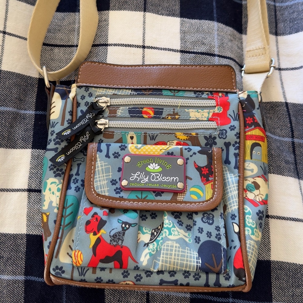 🍍 Lily Bloom dog print crossbody bag🍍